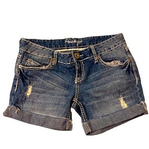 Amethyst Women’s Denim Distressed Jean Shorts